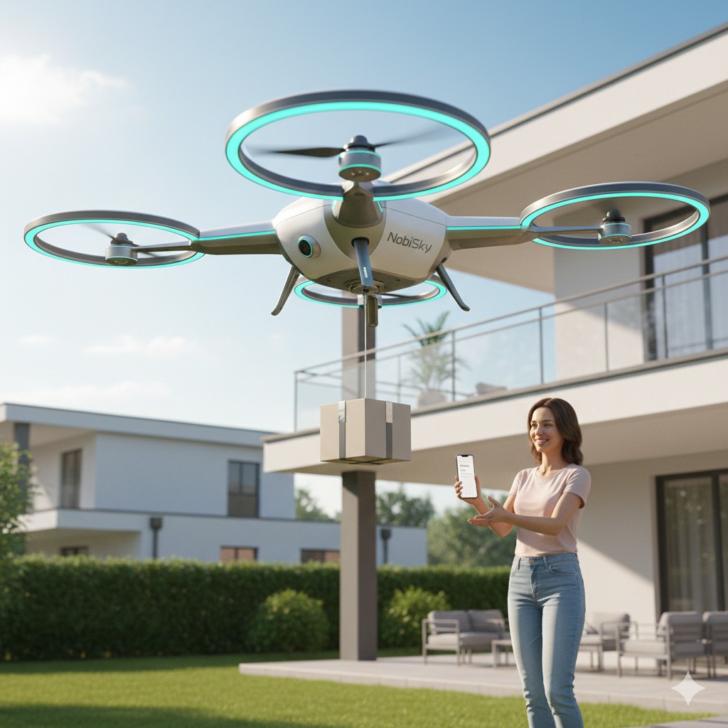 NobiSky aerial delivery drone