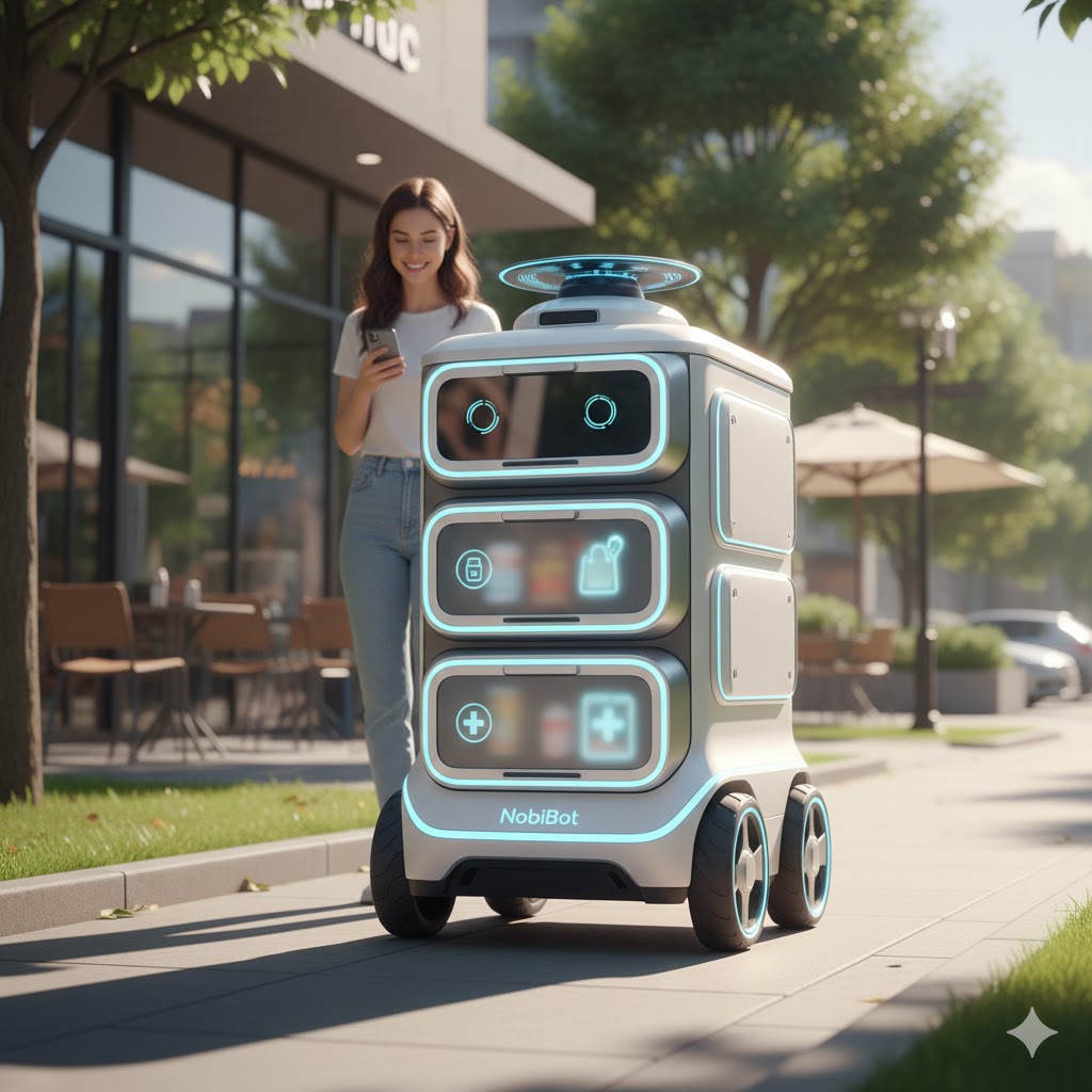 NobiBot sidewalk delivery robot